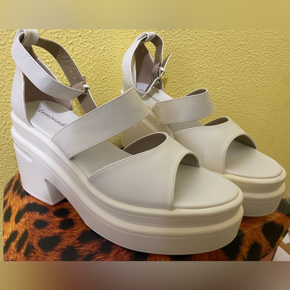 White Platform Heels
